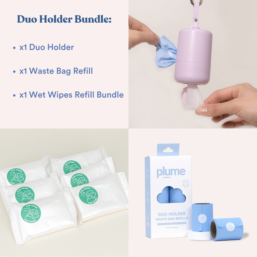 Walk Bundle (duo holder + refill waste bag and wet wipes)